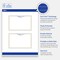 Avery Printable Rectangle Postcards, Gold & Navy Border with Florals, 4" x 6", Matte White Rectangle Postcards, Laser/Inkjet, 20ct, Great for Postcards